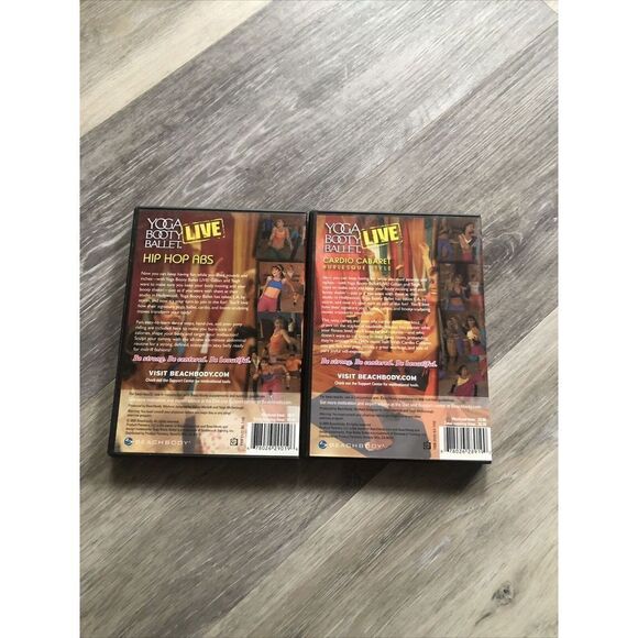 2 Yoga Booty Ballet workout exercise fitness DVD lot Hip hop abs & Cardio Cabare - Picture 6 of 10